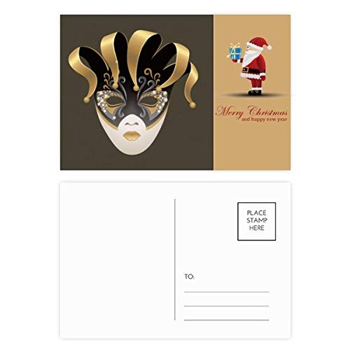 Cartes Postales Carnaval de Venise et Masque Doré pour Invitations de Fête
