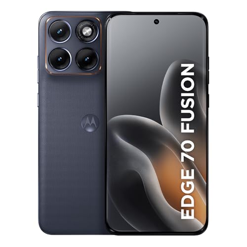 Smartphone Motorola Edge 70 Fusion 5G - 256GB 24GB (8GB RAM + 16GB RAM Boost), camera 50MP Sony Lytia 710, Tela 1.5K extreme Amoled 144hz - Grafite