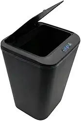 Kirk Lixeira Automática Inteligente com Sensor de Aproximação 18L | Abertura Sem Toque, Design Moderno Minimalista, Vedação Anti-Odor | Silenciosa para Banheiro, Cozinha e Escritório