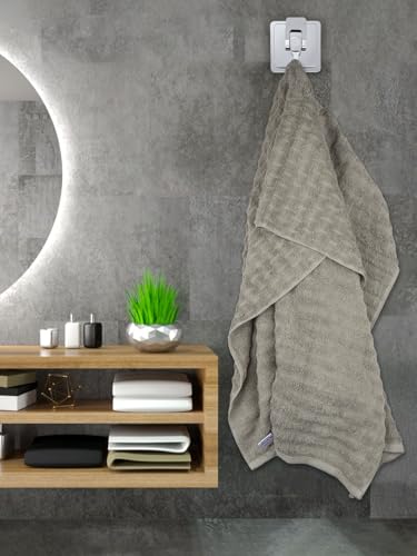 Image of RAMRAJ COTTON Premium Soft & Absorbent | Bath Terry Towel | Size : 75 cm *150 cm - Light Brown