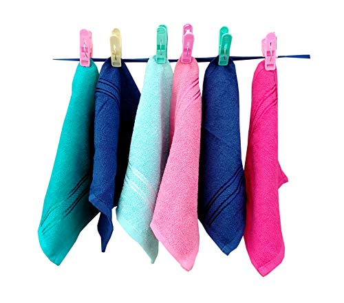 Image of Space Fly SILVERLINE Love Touch Very Soft Fresh Loom 500 GSM 100% Cotton Face Towel Hanky for Men, Face Towel for Women, Towel Handkerchiefs for Women Baby face Towels Newborn (10 Pieces)