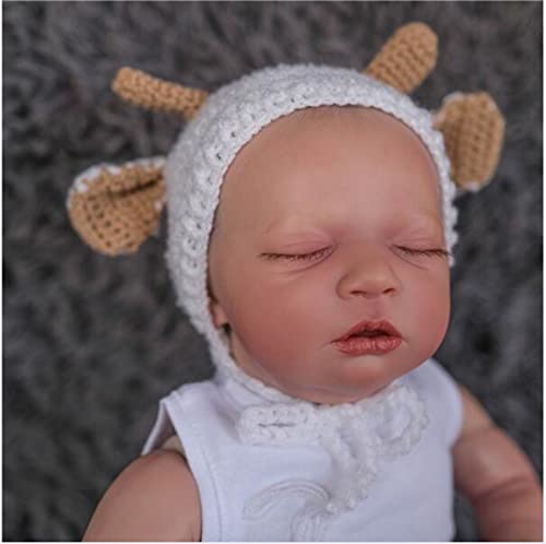 XQSSB 48Cm Neugeborene Baby Reborn Puppe 19 Inch Handgemachte Haut 3D Haut Mit Genesis Farbe Mehrere Schichten Lebensleine Puppe – Bild 6