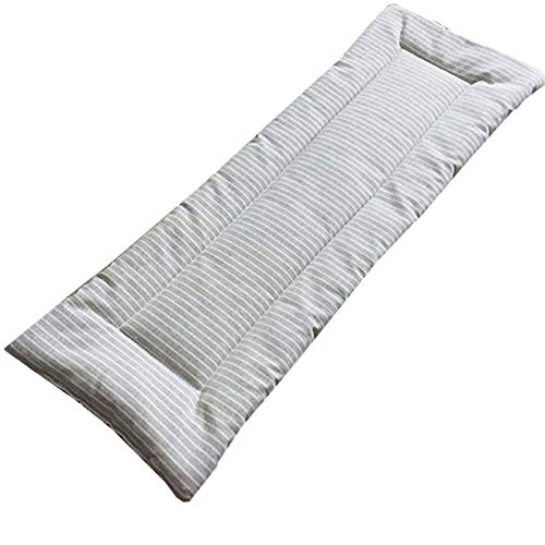 Cojín largo para banco de jardín con lazos, 100 x 30 cm, 2-3 plazas, para uso en interiores y exteriores, impermeable, 2 cm de grosor, para patio o hogar