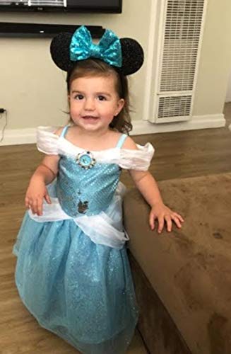 CLGIFT Cinderella-Themed Mickey Ears, Minnie Ears, and Blue Elsa Ears - Image 2