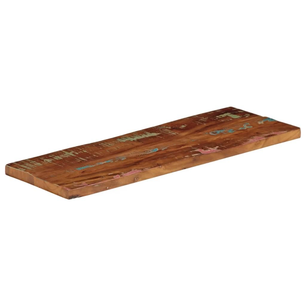 Dessus de Table 70x40x3,8 cm rectangulaire Bois Massif récupéré,Plateaux de Table,9.7kg-371111