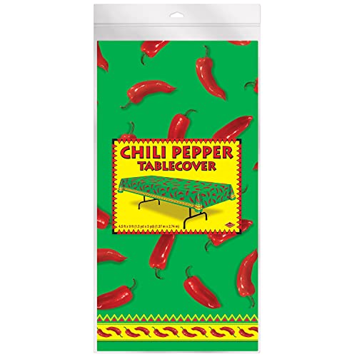 Image of Beistle - Chili Pepper Tablecover - Standard