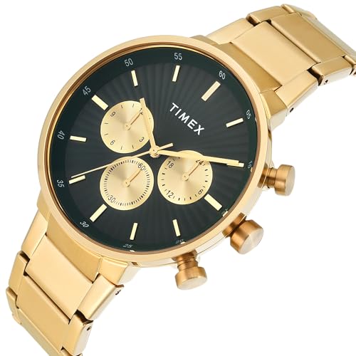 Image of TIMEX Green Round Dial Analog Men's Watch - TWEG28401