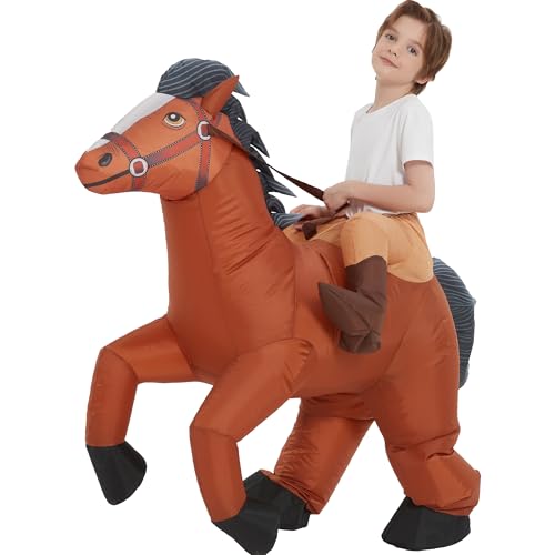 Disfraz Inflable de Caballo para Niños 7-10 Años miniatura 6
