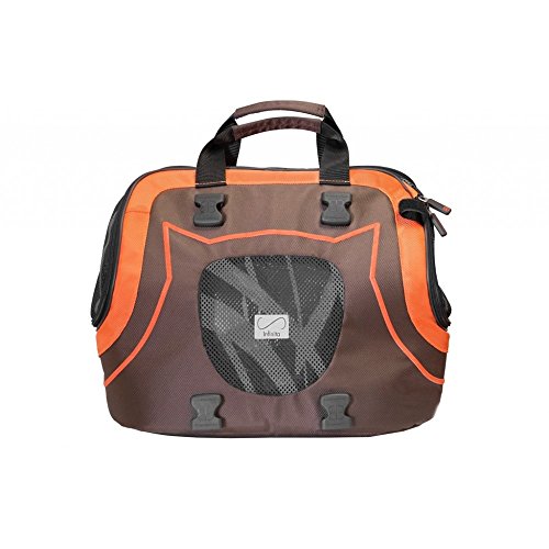 Petego DH52 Borsa da Trasporto con Sistema di Chiusura Lampo, Arancio/Marrone