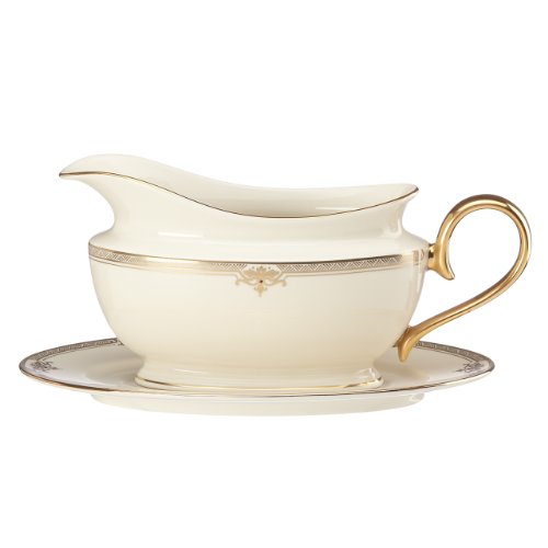 Lenox Republic Sauce Boat And Stand, Ivory #TOP1