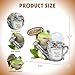 Solar Garden Outdoor Statues Frog Statues with Solar Light, Outdoor Mushroom Frog Figurines Decorations Yard Decor for Patio Balcony Lawn Ornament, Unique Housewarming Gifts for Women