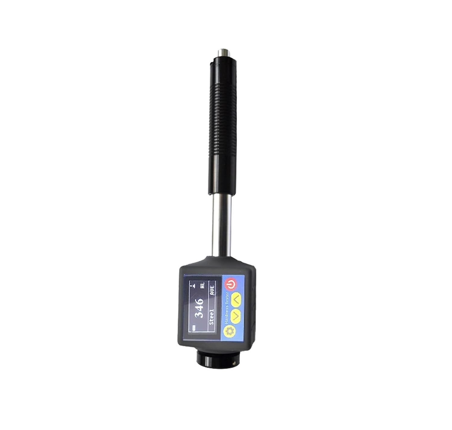 Hardness Tester, 360° Durometer 6-in-1 Metal Hardness Tester For Alloy Steel Stainless Cast Iron HRC HRB HL HB HV HS Metal Hardness Tester Tools,Excellent Portability(Metal Hardness-Grey)