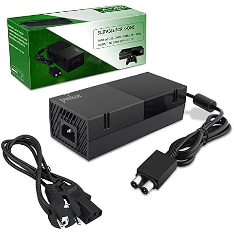 Xbox One Netzteil Brick, Xbox Power Supply Brick AC Ladegerät für Xbox One Konsole Ersatz Kit Netzteile Brick EU Ladekable, 100-240V [Verbesserte Leise Version] Cover