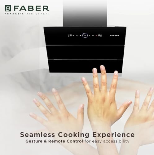 Image of Faber Comet 60cm 1600m /hr BLDC Autoclean Filterless Slant Chimney| Built In Oil Collector|Touch & Gesture Control| 12Yr Motor, 5Yr Comprehensive Warranty by Faber | HOOD COMET FL HC SC BK IN 60