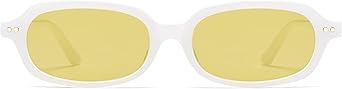 Retro Small Rectangle Sunglasses for Women Men Trendy Narrow Square Sunnies AP3729