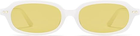 Retro Small Rectangle Sunglasses for Women Men Trendy Narrow Square Sunnies AP3729