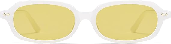 Retro Small Rectangle Sunglasses for Women Men Trendy Narrow Square Sunnies AP3729
