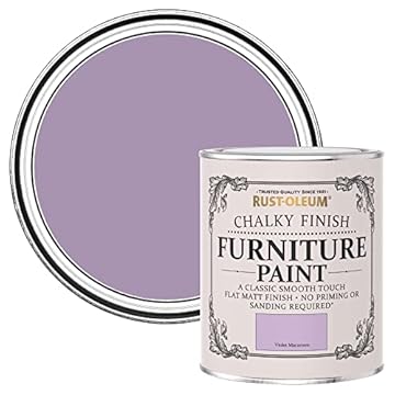Rust-Oleum Purple Upcycled Furniture Paint in Chalky Finish - Violet Macaroon Matt 750 ml