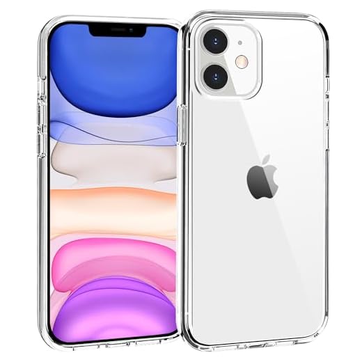 TENOC Phone Case Compatible with iPhone 11, Clear Case Shockproof Protective Bumper Slim Cover for 6.1 Inch