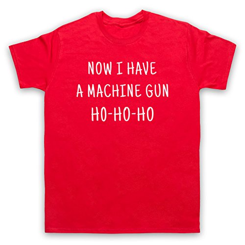 T-Shirt Die Hard Now I Have A Machine Gun Ho Ho Ho en coton pour fans de cinéma