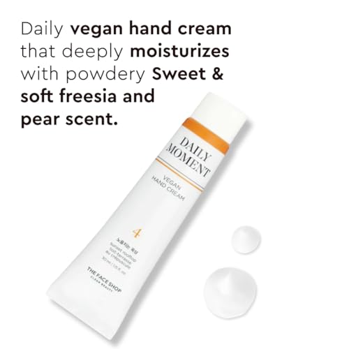 The Face Shop Daily Moment Vegan Hand Cream Sunset Rooftop with Hyaluronic Acid & Shea Butter, Non-Greasy & Quick absorbing hand care cream, 30ml - Image 2