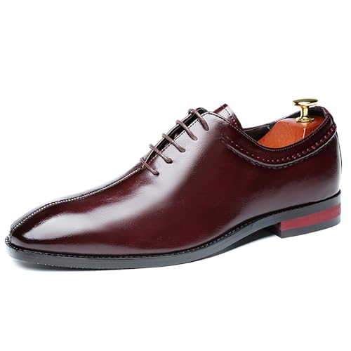 Men's Dress Shoes Men's Business Formal Oxford Shoes Business Patent PU Leather Shoes for Men