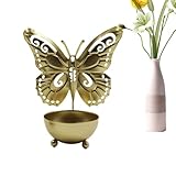 Décoration polyvalente : ajoutez une touche de charme décoratif à votre intérieur avec ce bougeoir papillon en métal. Son design unique et ses lignes lisses en font une pièce de décoration polyvalente qui s'accorde parfaitement avec des bougies ou de l'aromathérapie.