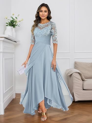 Lindo Novia Mother of The Bride Dresses for Wedding Lace Appliques Chiffon Formal Wedding Guest Dress for Women 20253