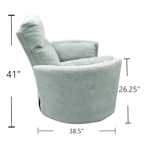 Sillón Giratorio Relajante Chenille Color Windstream miniatura 4