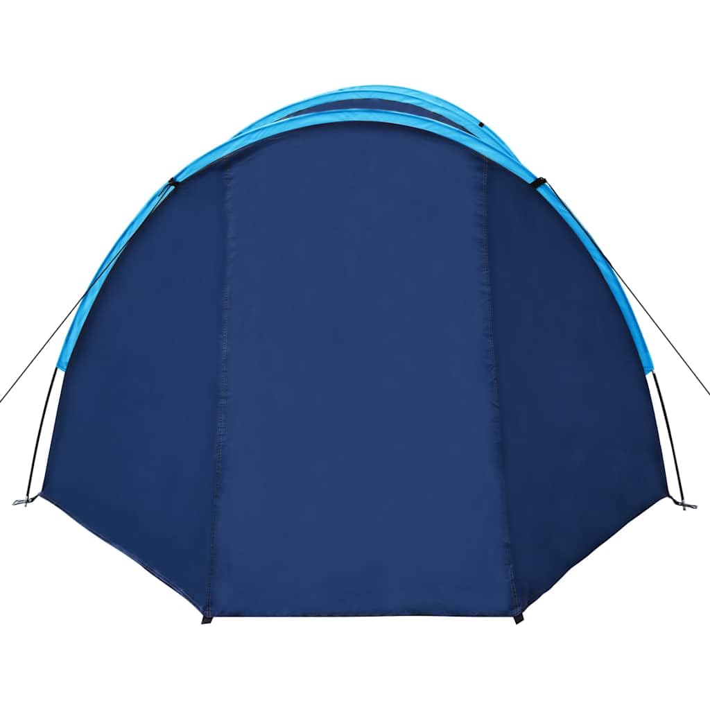 Tenda da campeggio per 4 persone, blu navy, azzurro, con borsa per il trasporto