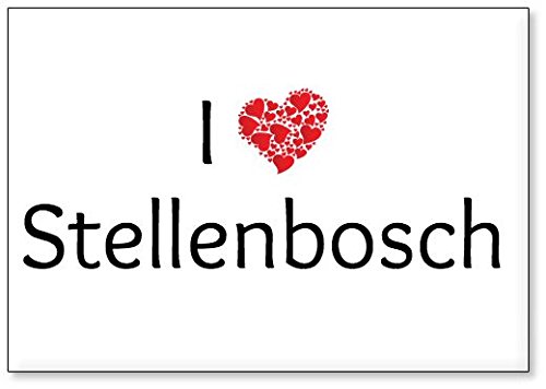 Mundus Souvenirs - I Love Stellenbosch, fridge magnet (design 2)