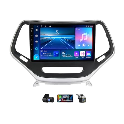 Radio de coche doble DIN para Jeep Cherokee KL: soluciona tu conectividad con Android 14