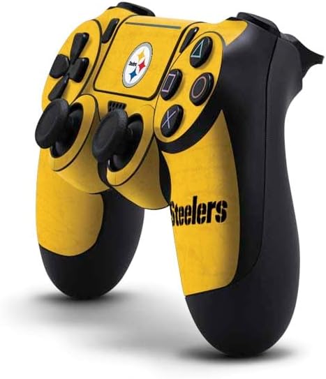 Miniatura 10 de Skinit Calcomanía para juegos compatible con PS4 ProSlim Controller, diseño de bloques de zona de Pittsburgh Steelers con licencia oficial de la NFL