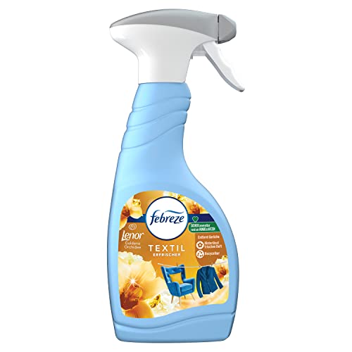 Febreze Textilerfrischer (500 ml) Lenor Goldene Orchidee, Textilspray entfernt Gerüche und hinterlässt Frischeduft