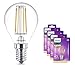 Produktbild 4 x Philips LED Classic Lampe Glühfaden LED ersetzt 40W, E14, warmweiß (2700 Kelvin), 470 Lumen, Tropfen