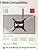 USX MOUNT UL Listed TV Wall Mount for Most 26-60 Inch TVs, Wall Mount TV Brackets with Swivel, Tilt, Rotating, Center Corner Design on Single Stud, Up to 77 lbs Max VESA 400x400mm