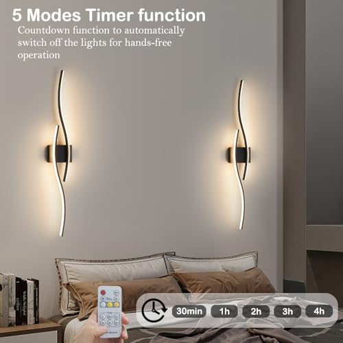 Daunton Modern Led Vanity Light With Remote Control, Modern Led Bathroom Light Fixture thumb #4