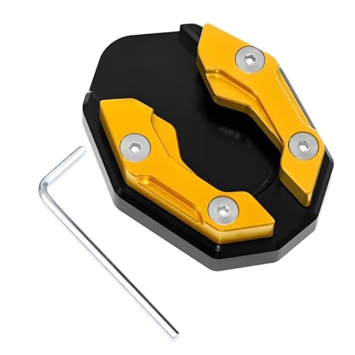 Base de support de béquille de moto en alliage d'aluminium robuste pour un stationnement stable