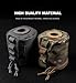 ACEXIER Tactical Molle Round Tissue Case Multifunctional Storage Bag Camping Picnic Tissue Protect Cover Military Fan Equipment (Black)