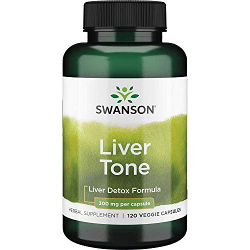Swanson Liver Tone Liver Detox Formula 300 Milligrams 120 Veg Capsules
