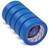 Fyguard 5 Rollen Blaues Abdeckband, 30mm x 50m Malerkrepp Papier Universal...