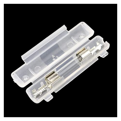 Porte-fusible en verre 6x30mm blanc avec fusible 7A pour remplacer un support de protection usé