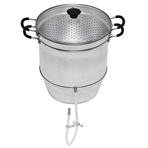Roots & Branches Aluminum Steam Juicer with Tempered Glass Lid VKP1148