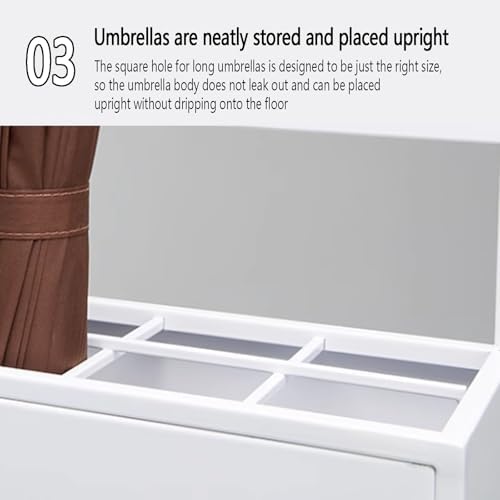 Commercial Metal Umbrella Stand with Removable Drip Tray - 2-Tier Design, Ideal for Hotel Lobby or Entryway, Holds Up to 30 Umbrellas, Durable and Stylish