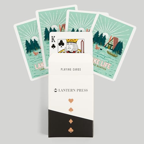 Lantern Press Lake Burton, cartas póker para adultos miniatura 6