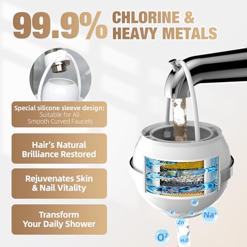 Image of SHLLKTTRY Bath Water Filter for Tub Faucet with Overflow,Filtration,Remove Contaminants,Chlorine,Fluoride,Hard Water Softener,Enhances Health of Skin,Hair,Nails,Relieve Eczema,3,000 Gallons,White