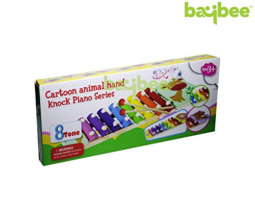 Image of Baybee Baby Musical Toy Xylophone Piano Set for Kids | Colorful Sound Keyboard Instrument for Early Learning, Motor Skills & Hand Eye Coordination | Educational Gift for Boys & Girls (Fox)