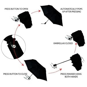Travel Umbrella Windproof Automatic Umbrella for Rain Compact Folding Sun Umbrella UV Protection Portable Umbrella 39 in Travel Umbrella Windproof Automatic Umbrella for Rain Compact Folding Sun Umbrella UV Protection Portable Umbrella 39 in