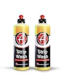 Adam's Strip Car Wash Soap (16 oz) - Sealant & Car Wax Remover Shampoo Salt Remover, Presoak, & Acidic Wash | Use In Car Cleaning Kit, Foam Cannon, Foam Gun (16 fl. oz (2-Pack))