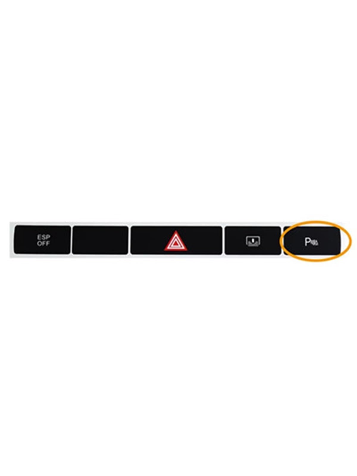 Button Trim Compatible with A6 C6 4F 2004 2005 2006 2007 2008 2009 2010 2011 Car Air Conditioning Control Panel Button Stickers(Emergency Type B)